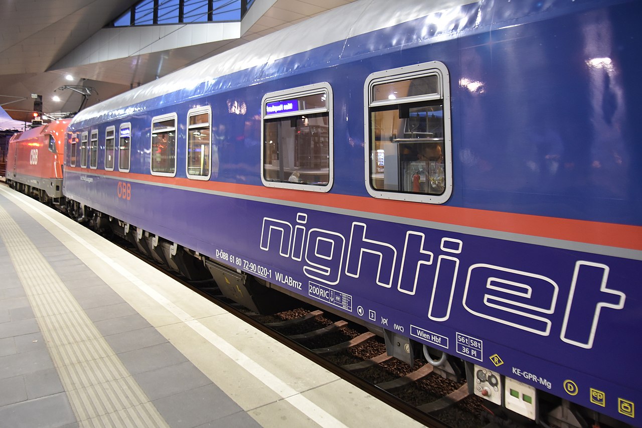 Nightjet naar Rome